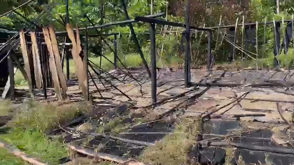 Aldeia Yanomami encontrada queimada e vazia em Roraima