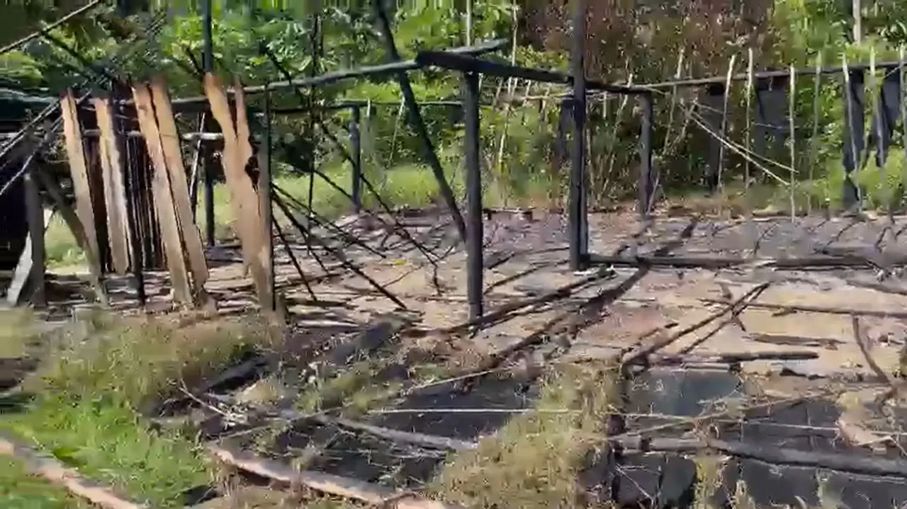 Aldeia Yanomami encontrada queimada e vazia em Roraima