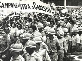 protesto mulheres contra carestia ditadura brasil