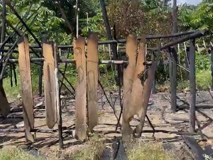 Tribo yanomami encontrada queimada e vazia em Roraima