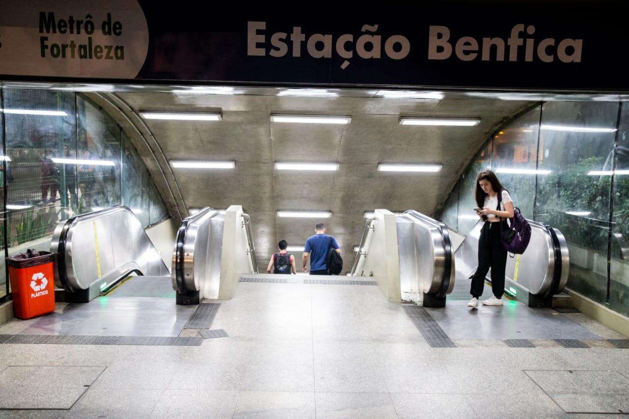 Estação de metrô no Benfica