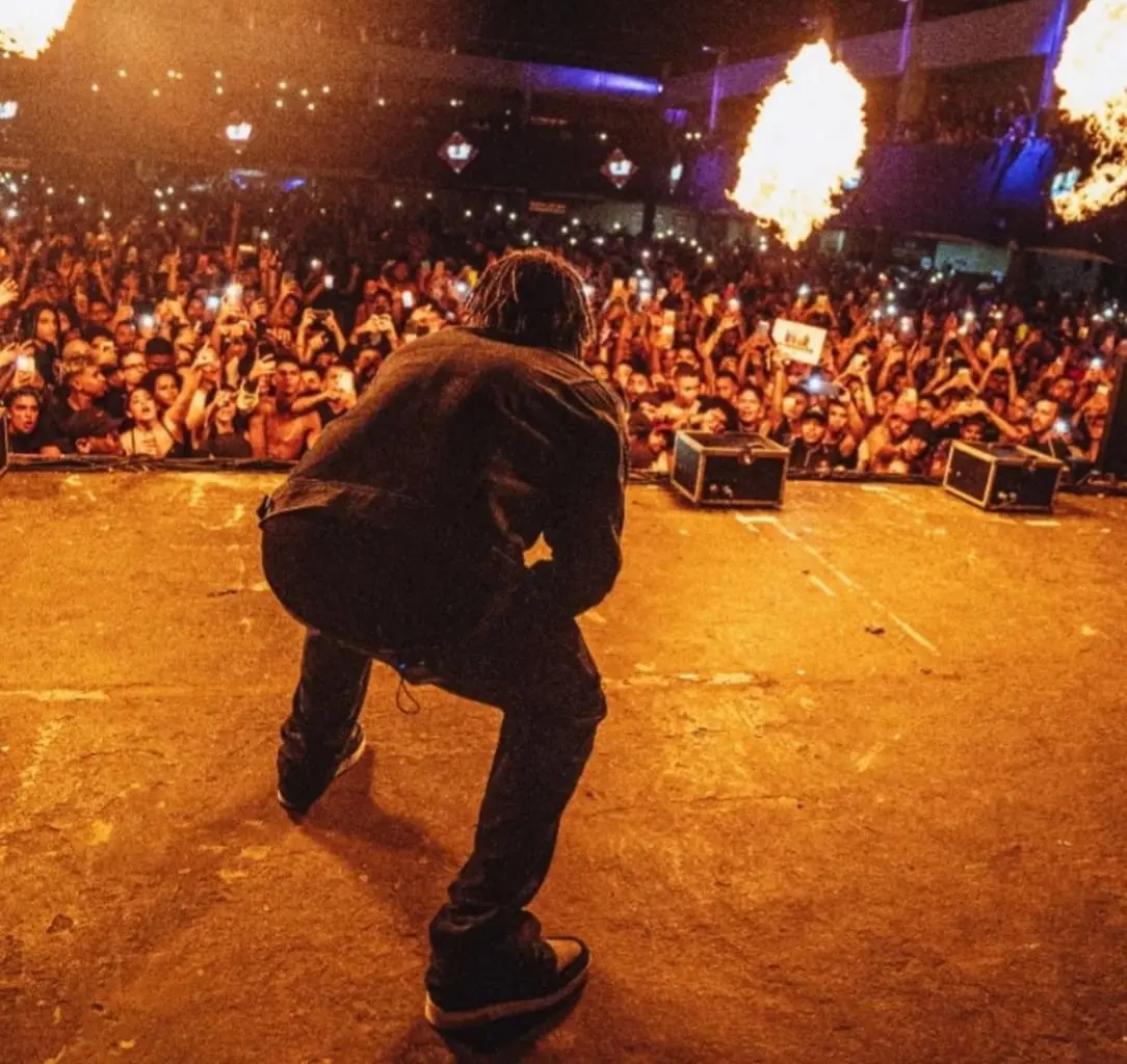 Cantor chegou a publicar fotos do grande público durante evento