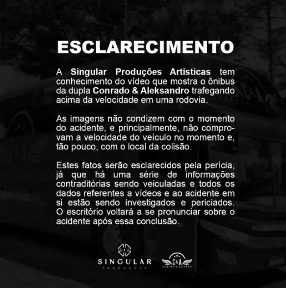 nota de esclarecimento Conrado e Aleksandro