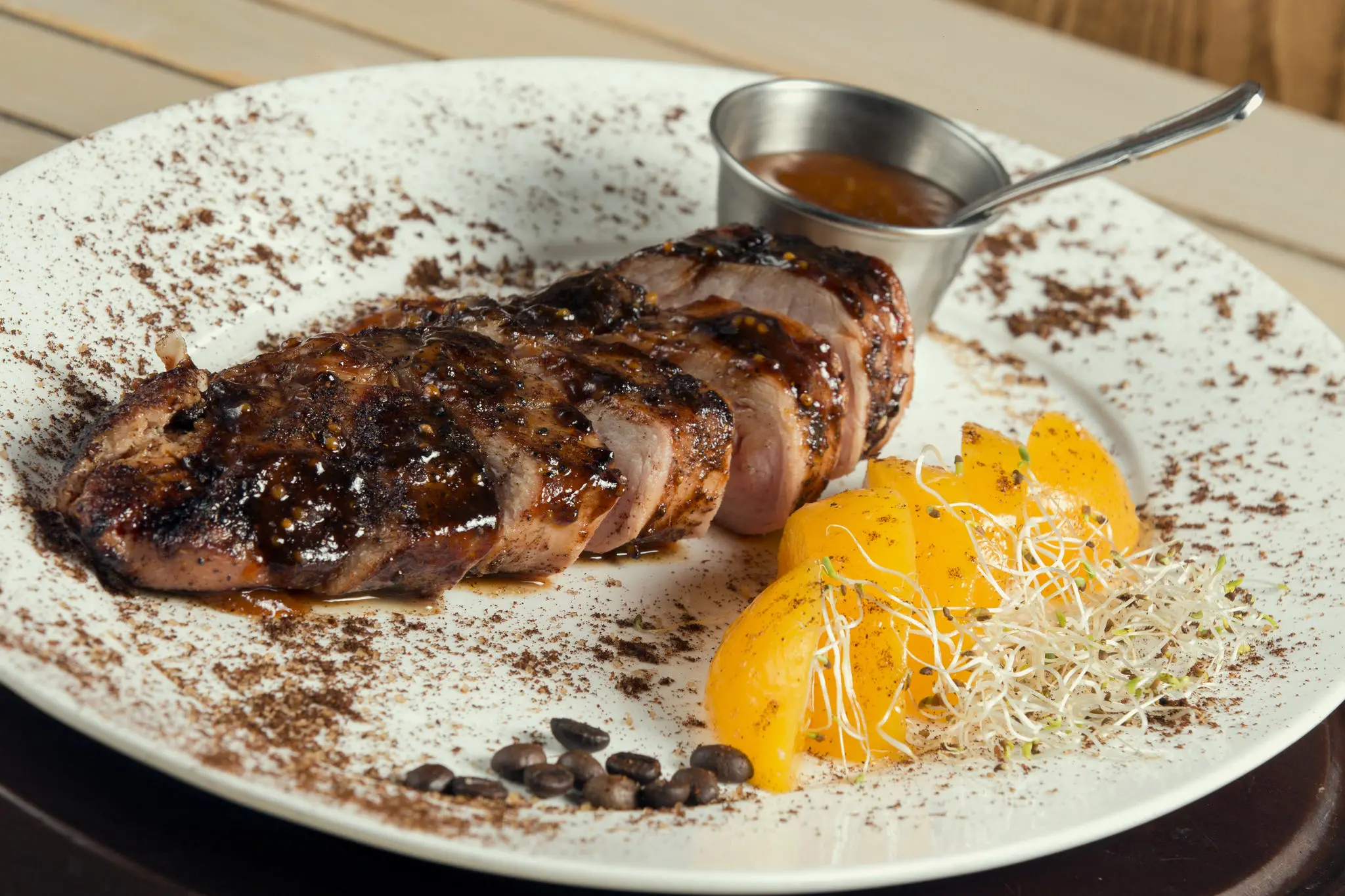 Lombo ao molho de café