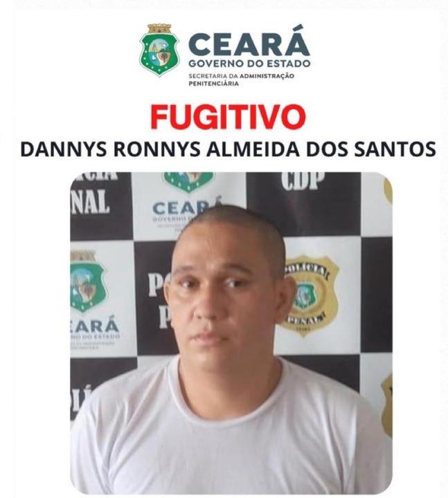 Foto oficial do foragido