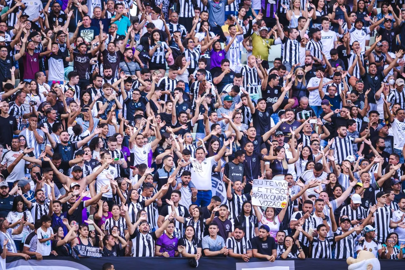 O sócio-torcedor do Ceará poderá levar acompanhantes acima dos 60 anos para o jogo contra o Coritiba no sábado