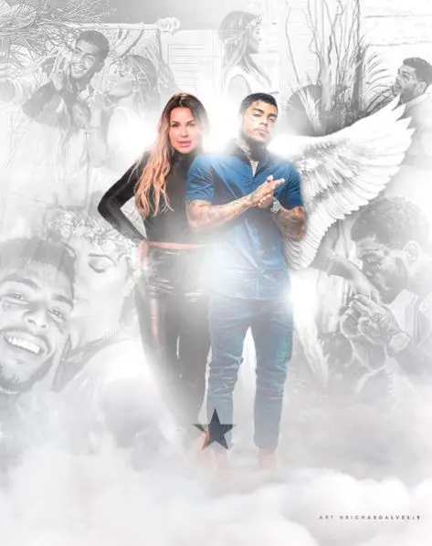 Arte que Deolane Bezerra compartilhou em homenagem a Mc Kevin