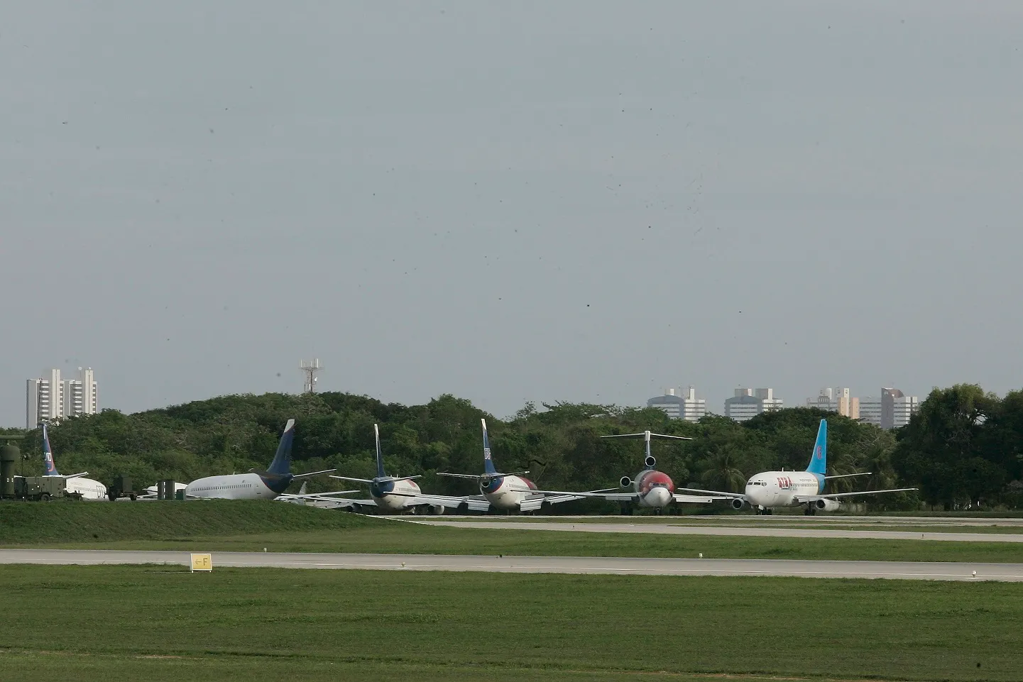 Maioria das aeronaves pertencia à cearense TAF Linhas Aéreas, que faliu em 2010.