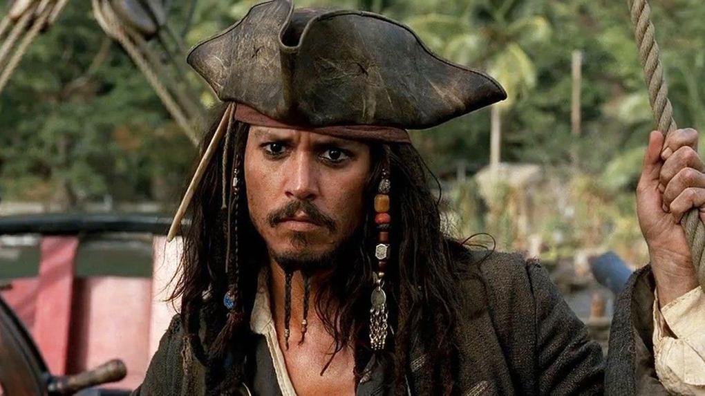 Johnny Depp de Jack Sparrow em Piratas do Caribe