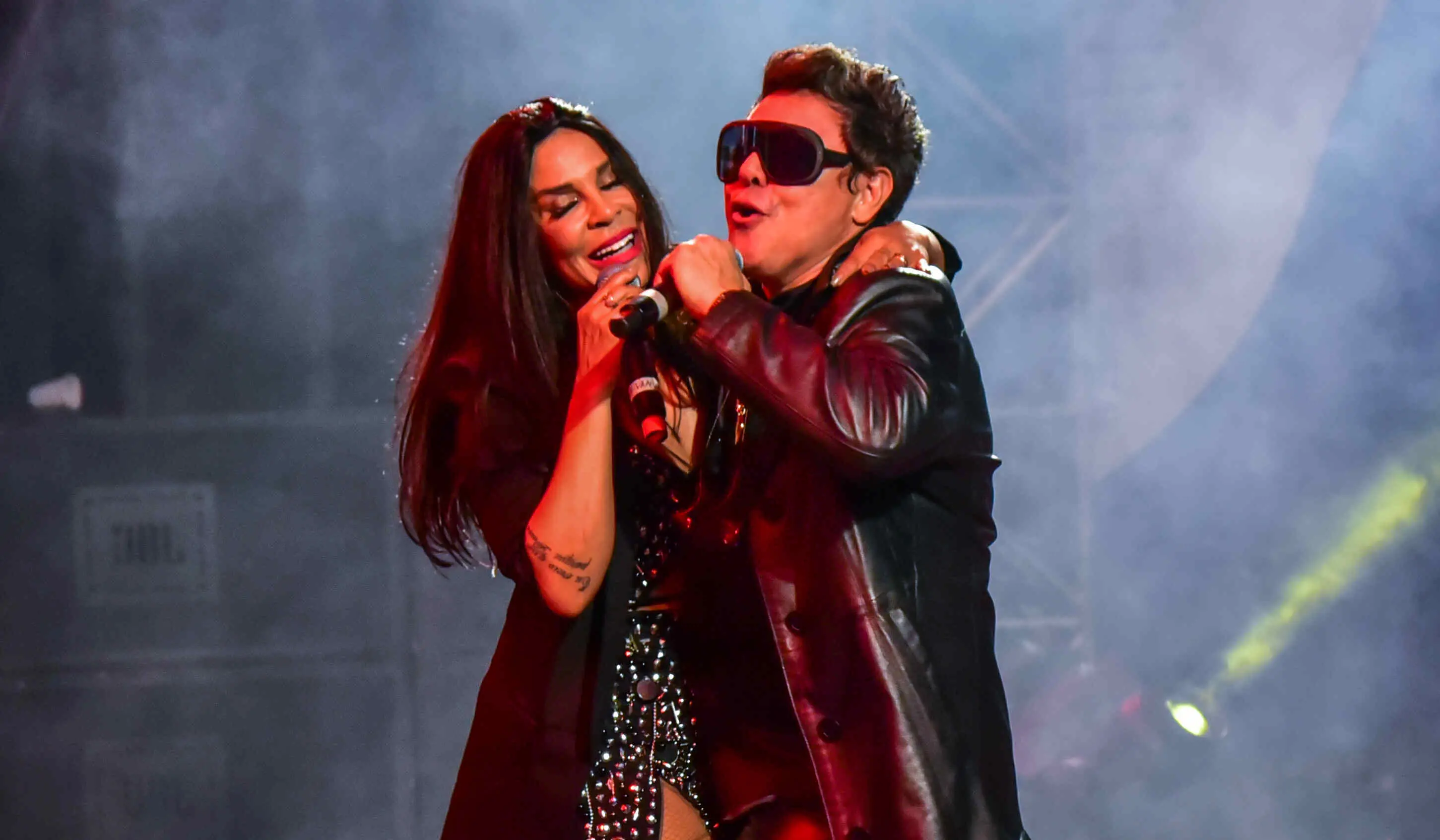 Daniel Diau e Silvânia Aquino em gravação de DVD