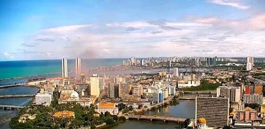 Vista panorâmica da cidade de Recife.