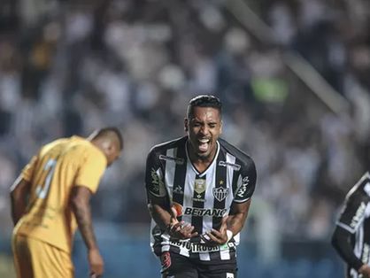 Fabio Gomes, do Atlético-MG, comemora gol