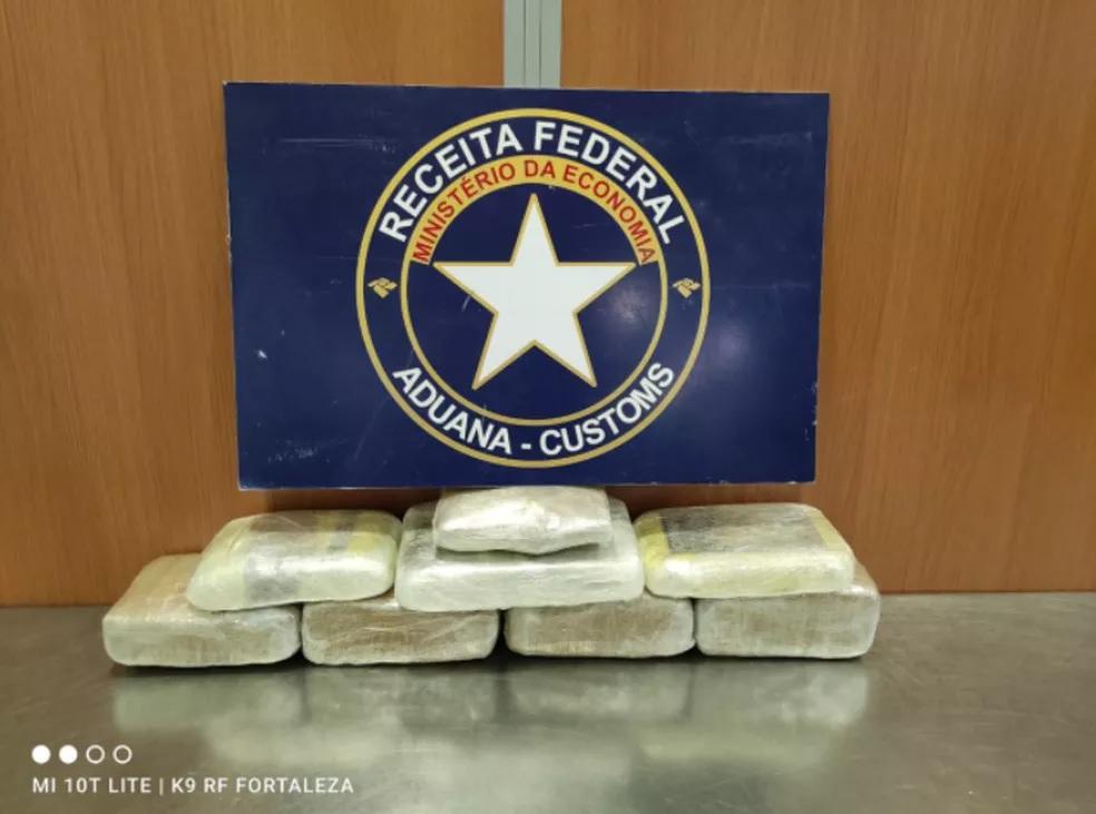 Droga apreendida no Aeroporto de Fortaleza