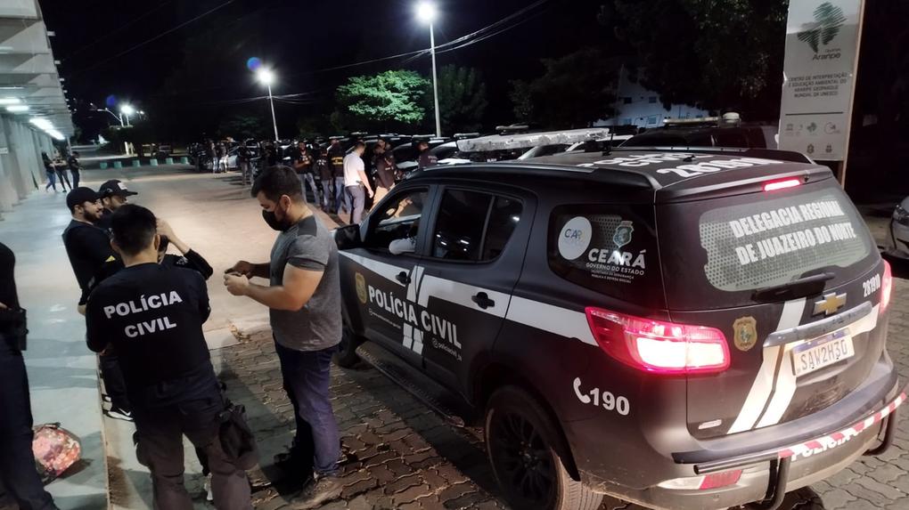 Mais de 90 policiais participaram de operação deflagrada na região do Cariri
