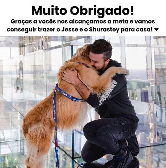 Agradecimento da campanha de translado de Jesse e Shurastey