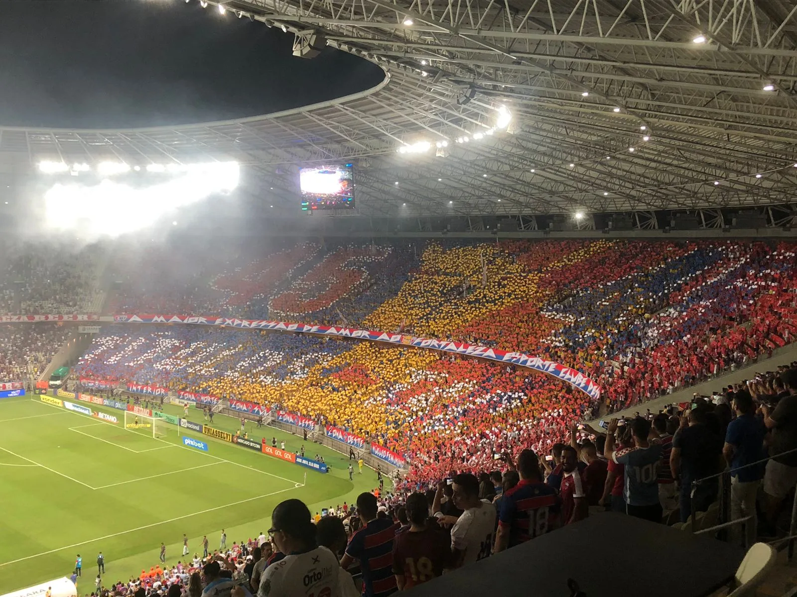 Novo mosaico exibido pela torcida do Fortaleza