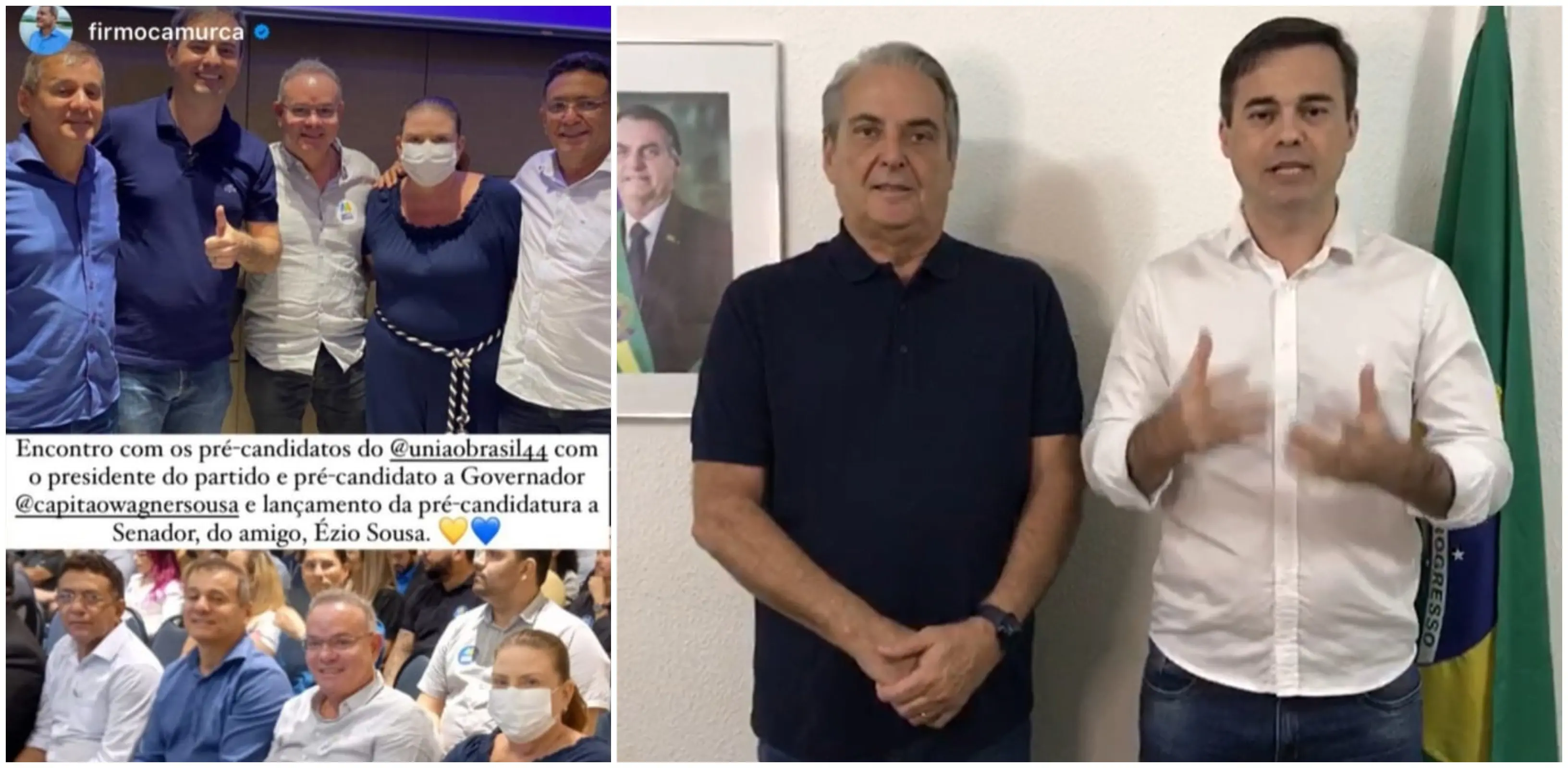 Na segunda-feira (30), União Brasil lançou pré-candidatura de Ésio de Sousa Júnior. Nesta quinta-feira (2), presidente da sigla anunciou apoio ao nome do empresário Alberto Bardawil