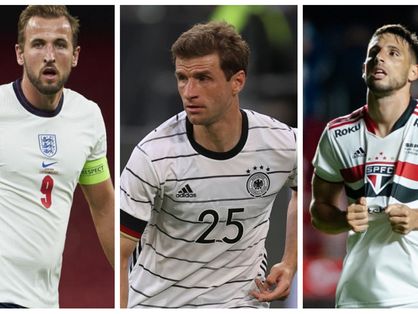Jogadores de Inglaterra, Alemanha e São Paulo