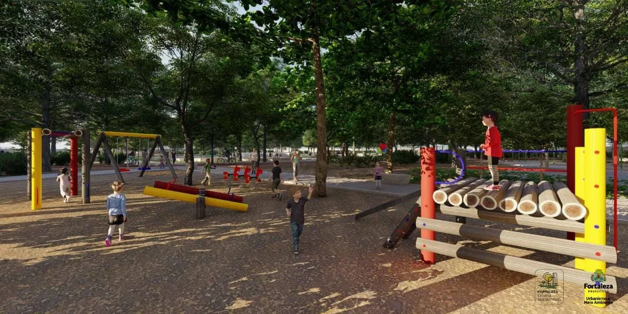 Os pedestres também terão um novo traçado de passeio, com travessias alargadas, gerando maior permeabilidade visual
