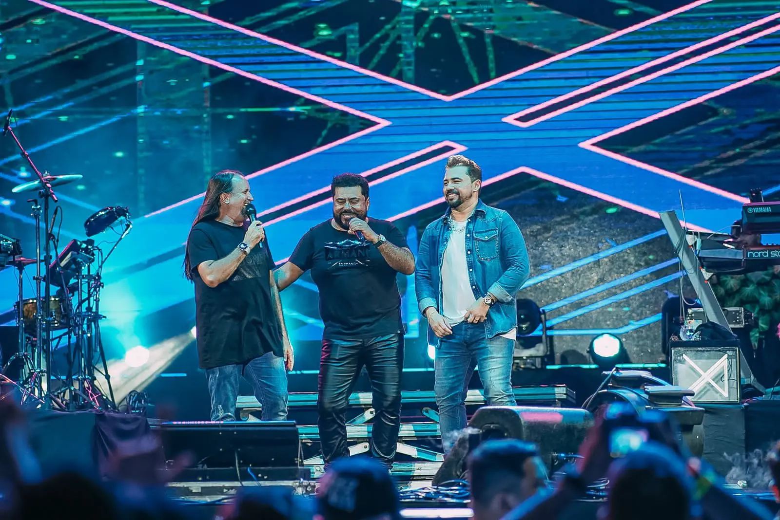 Dorgival Dantas e Edson Lima fizeram aparição surpresa no evento