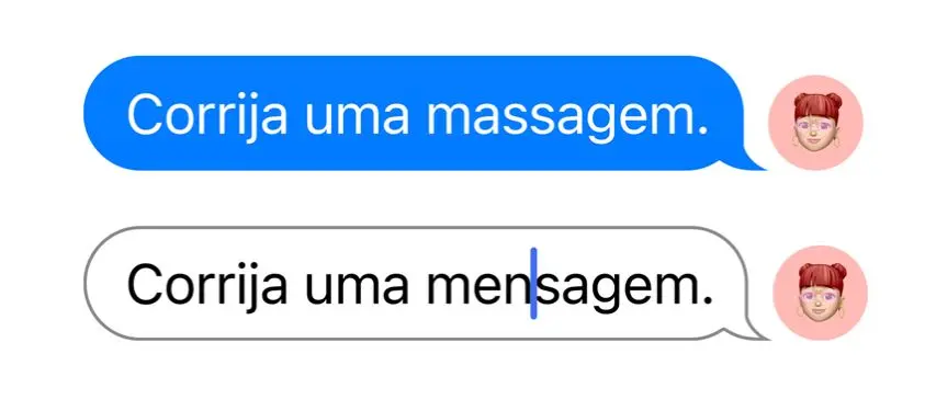 Foto de mensagens da empresa de tecnologia Apple