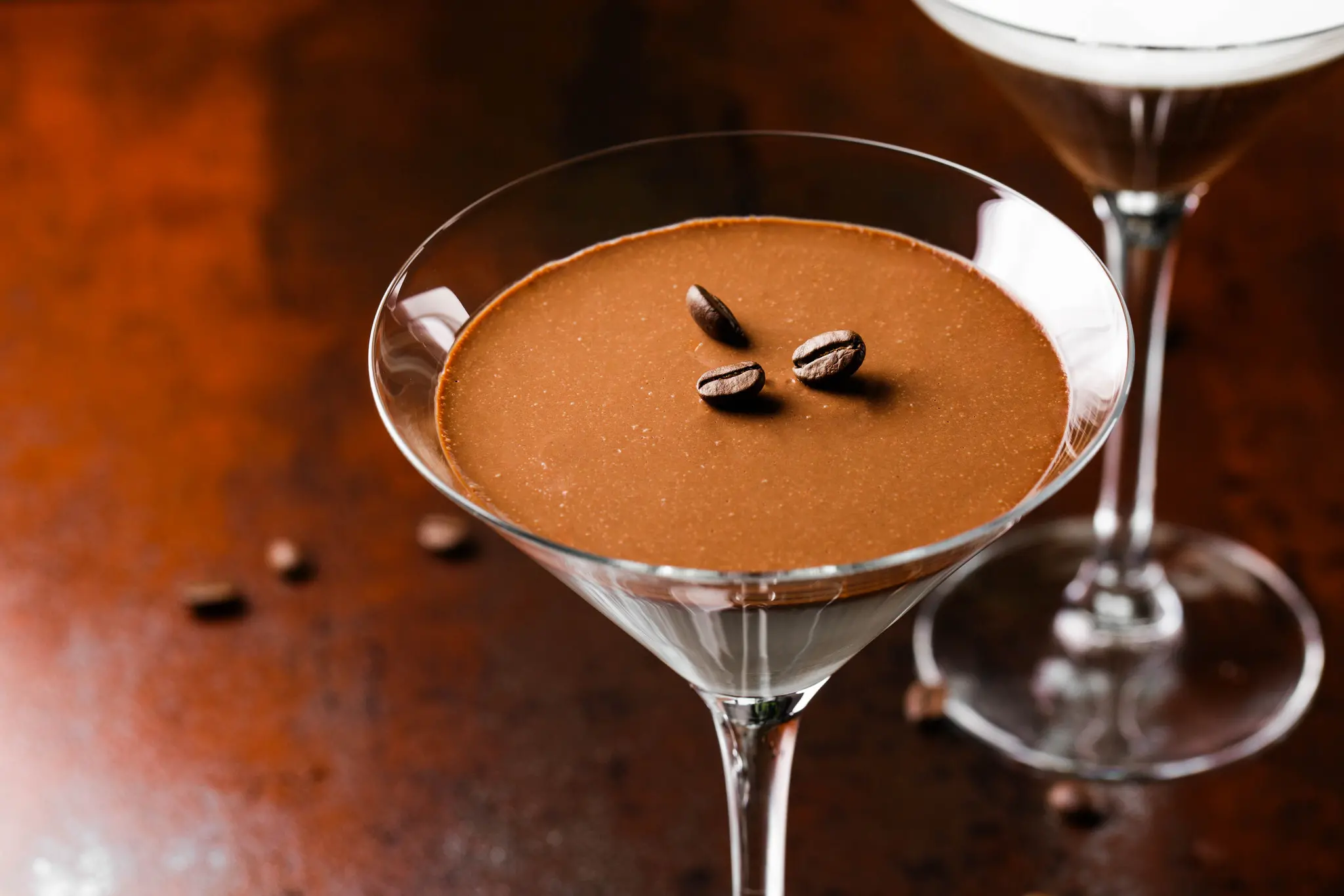 Taça com mousse de café