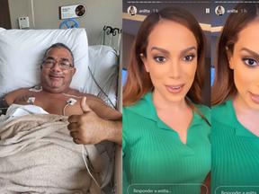 Pai de Anitta se cura de câncer no pulmão