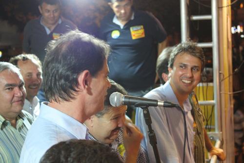 Em 2010, durante campanha de Camilo Santana para deputado estadual