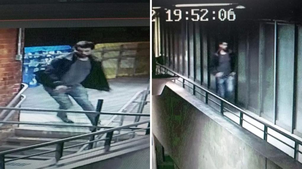 Imagens captadas por câmeras de segurança mostram suspeito de assediar aluna em banheiro da UnB