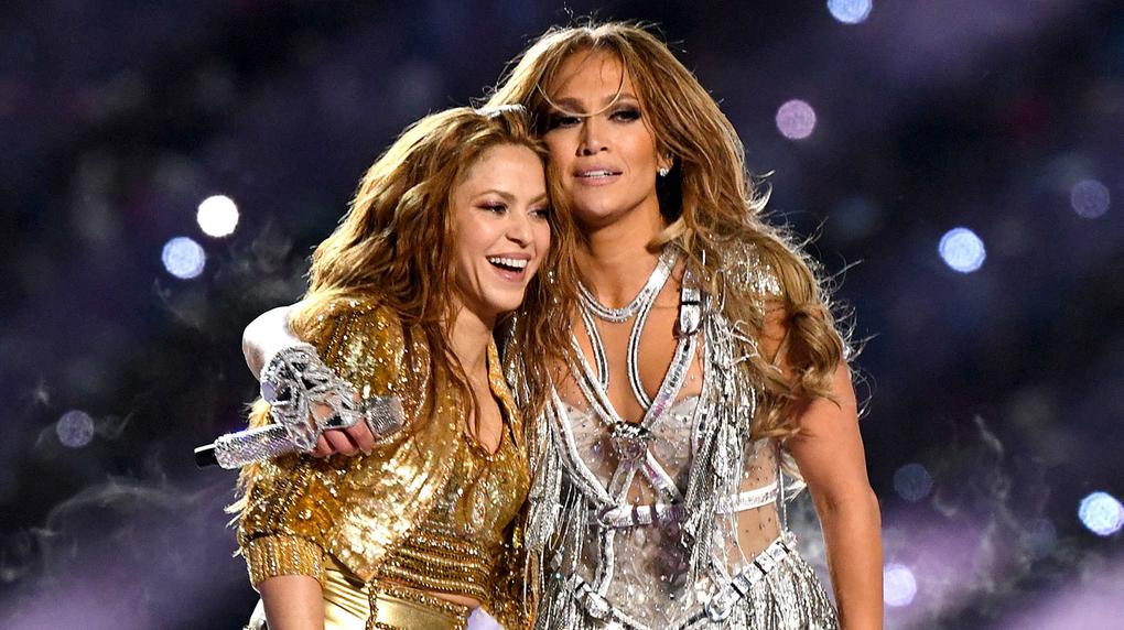 Jeniffer Lopez e Shakira no Super Bowl em 2020