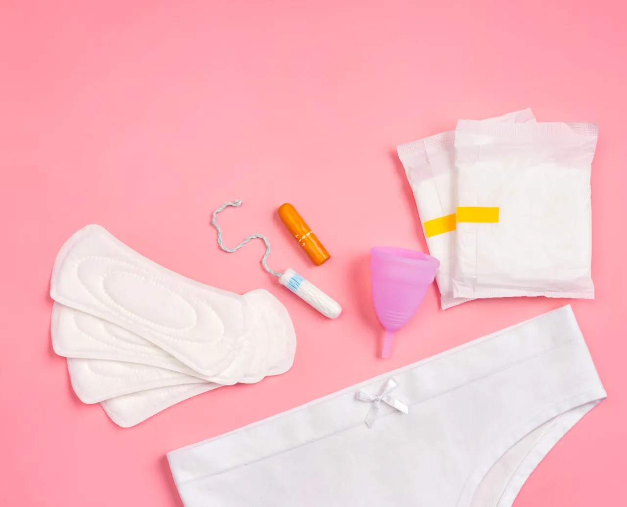 São diversas as opções para as mulheres usarem durante o período menstrual