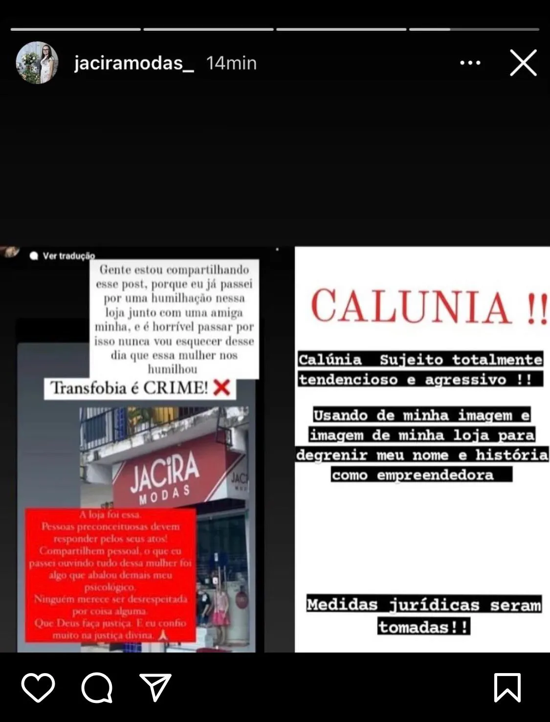 Proprietária disse que acusação se trata de calúnia