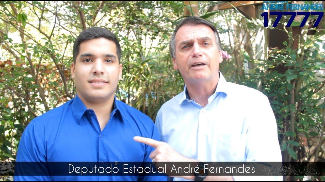 André Fernandes e Bolsonarao