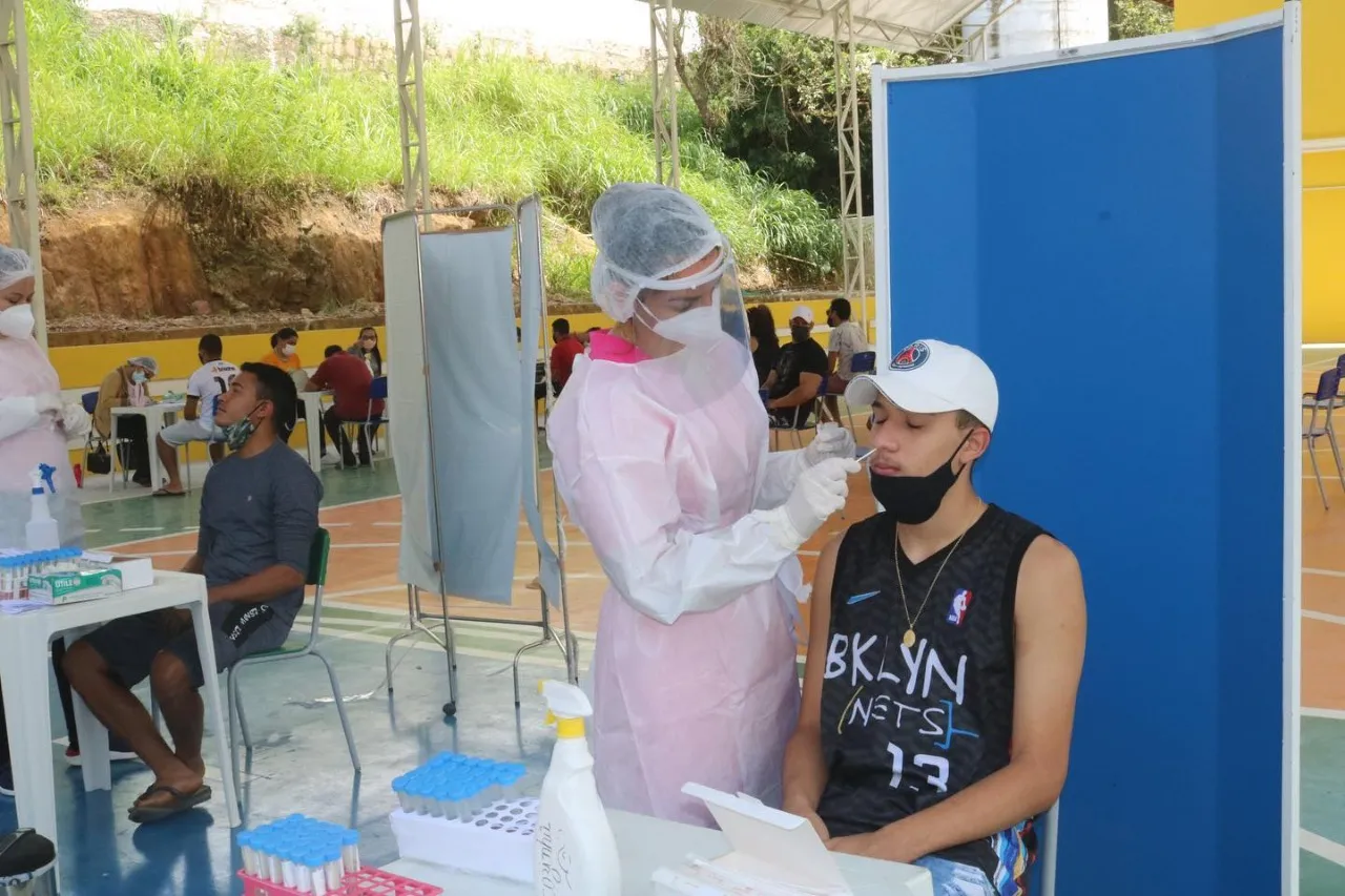 São testado diariamente, em média, 10 a 15 pessoas por dia em Guaramiranga.