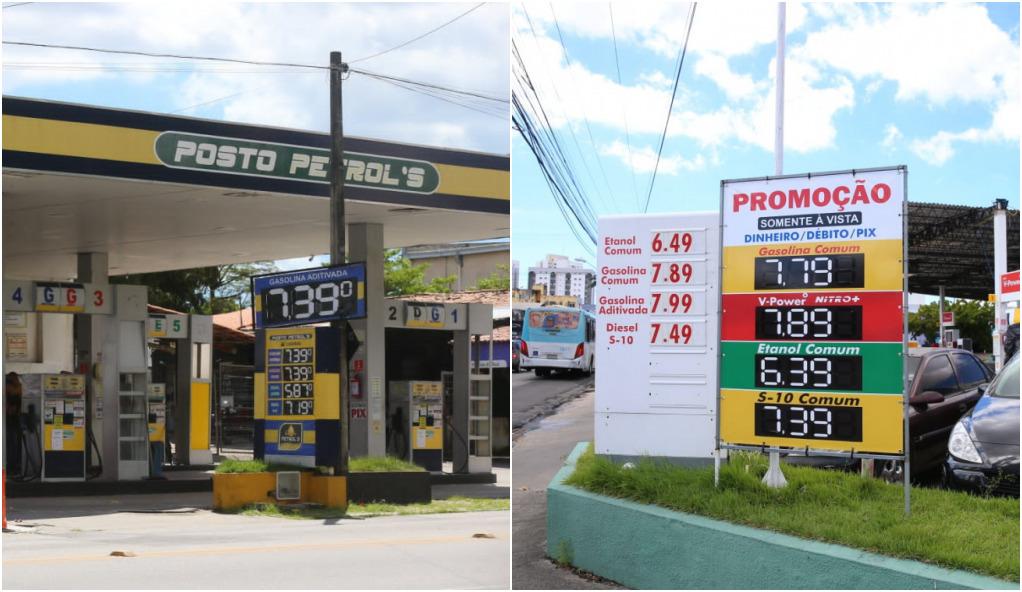 Reajuste no preço da gasolina nos postos de Fortaleza