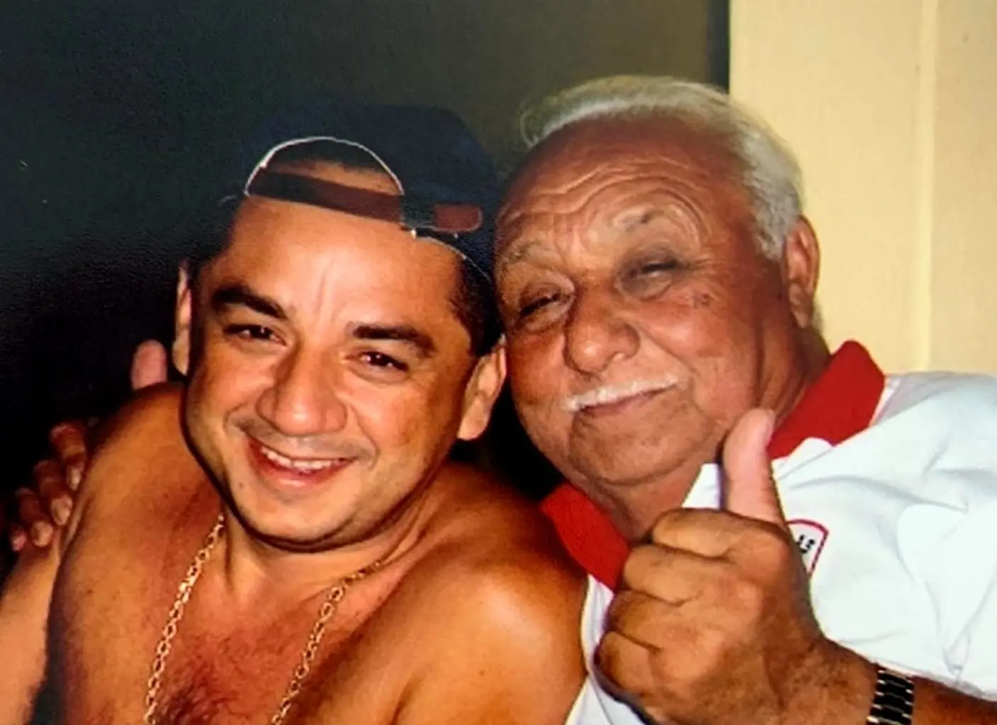 Rogério Bill ao lado do pai Chico Bill
