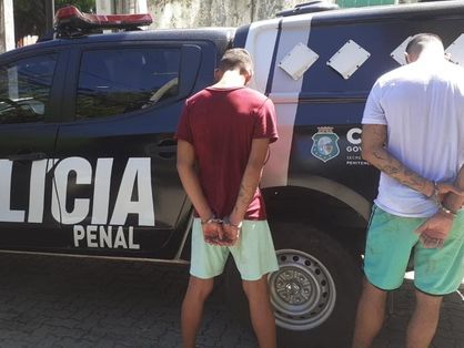 Leonardo Cunha da Silva e Thaffson David Andrade de Melo foram presos em flagrante