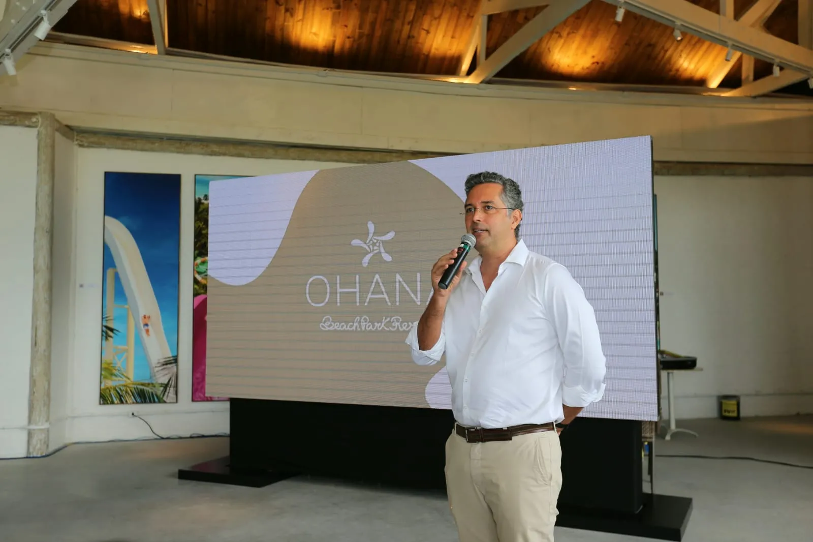 O CEO do Beach Park, Murilo Pascoal, anunciou o investimento para o novo resort, nesta manhã