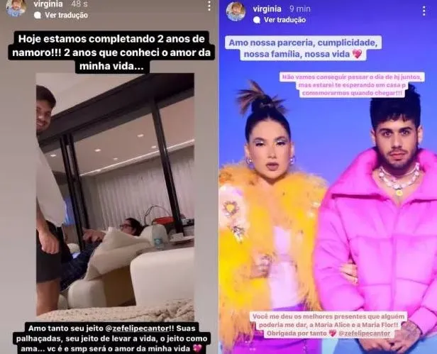 Casal comemora dois anos de namoro