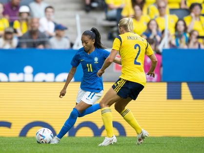 Brasil e Suécia em amistoso do futebol feminino