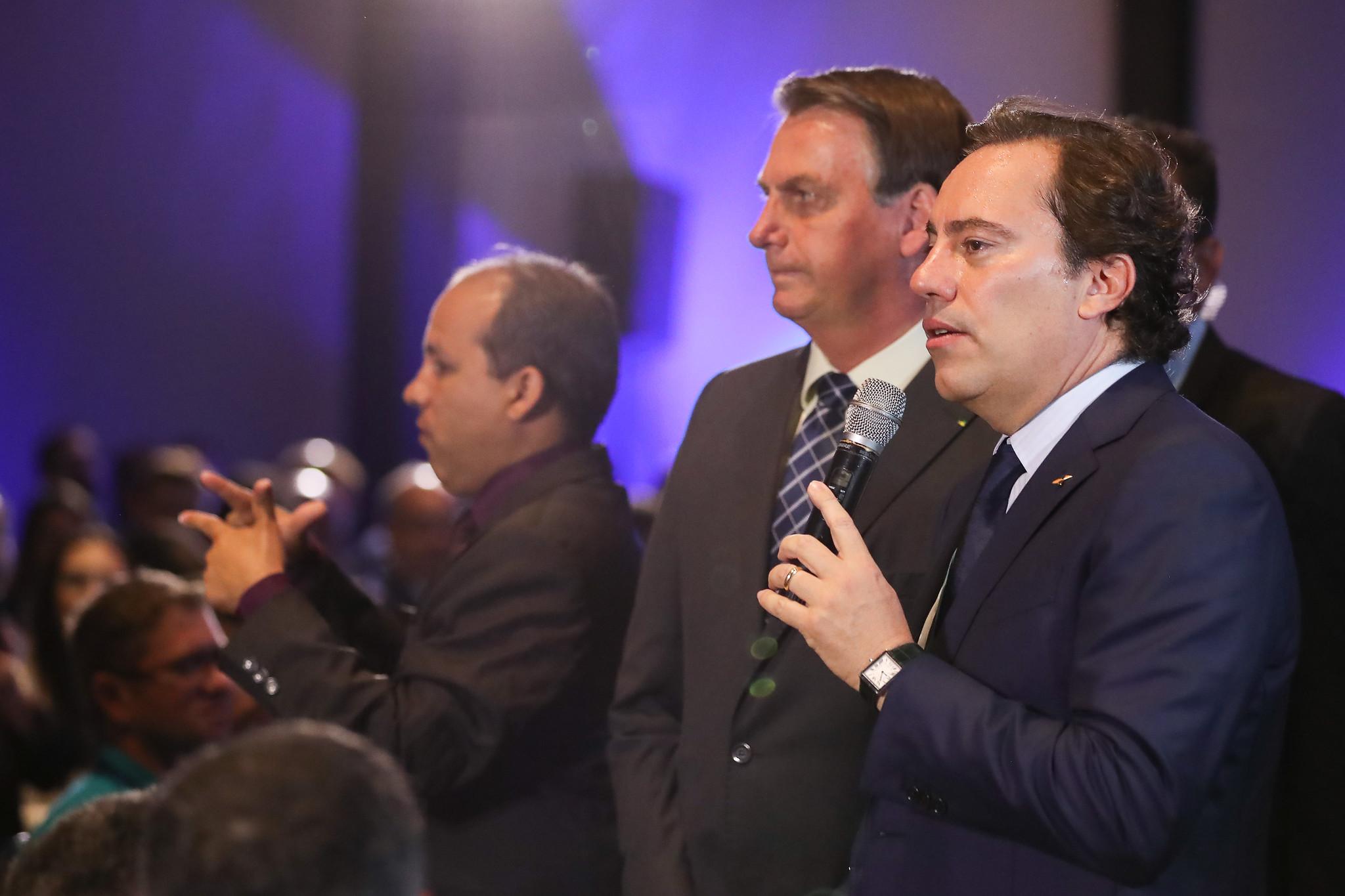 Palavras do Presidente da CAIXA, Pedro Duarte Guimarães, no Distrito Federal, ao lado do Presidente Bolsonaro