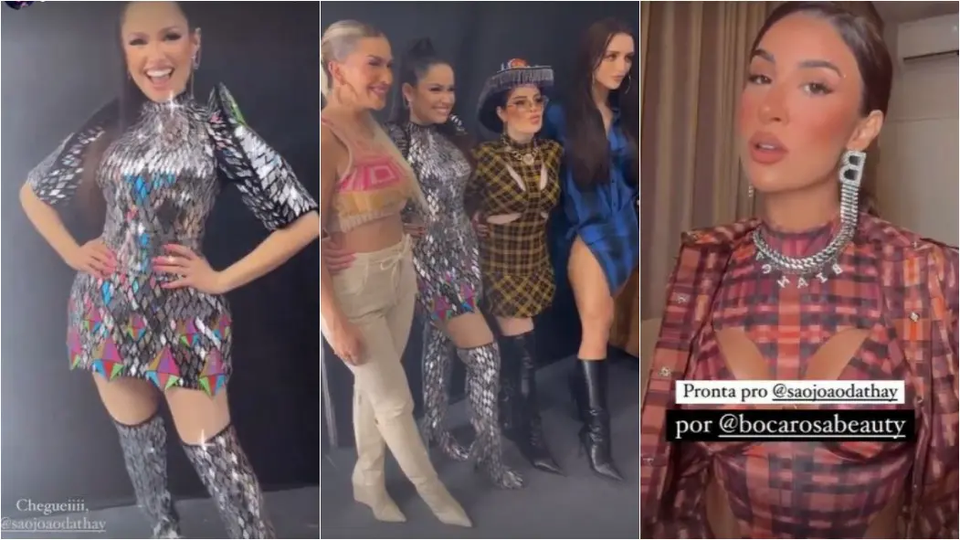 Juliette, Gkay, Rafa Kalimann, Lore Improta e Bianca Andrade no São João da Thay 2022