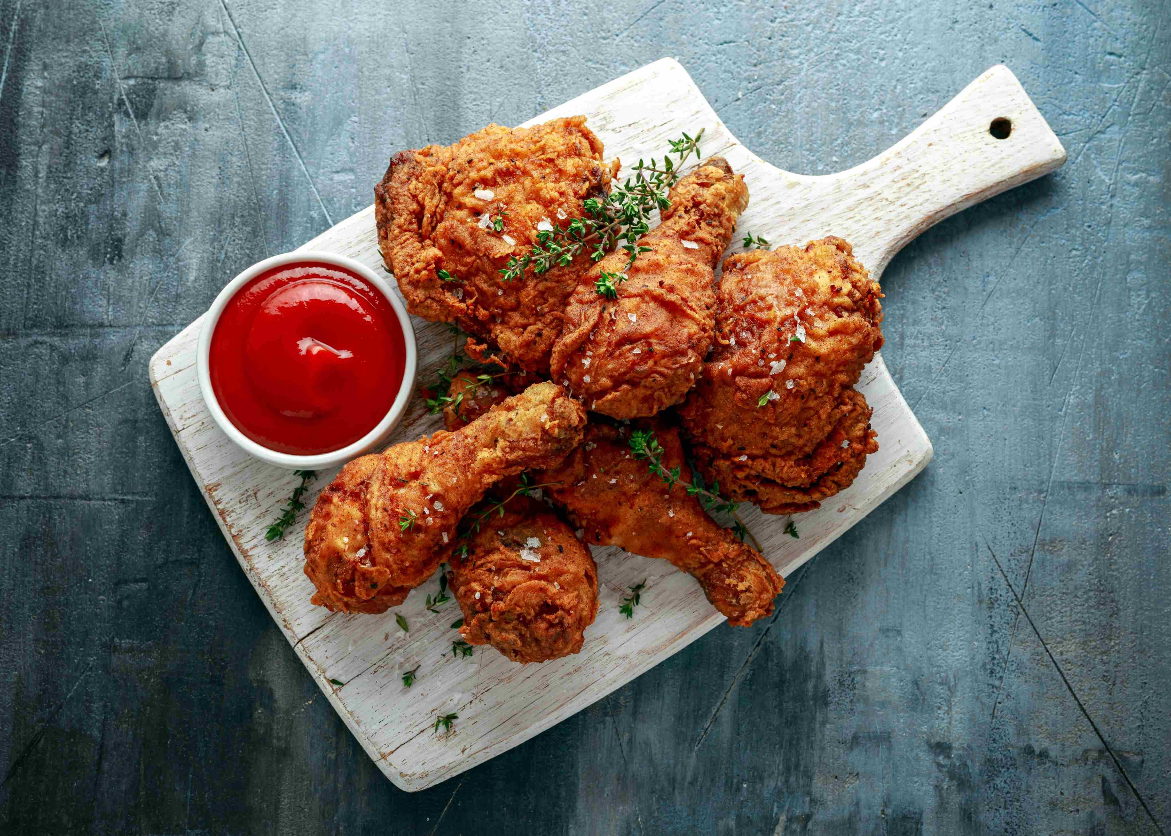 Frango frito crocante