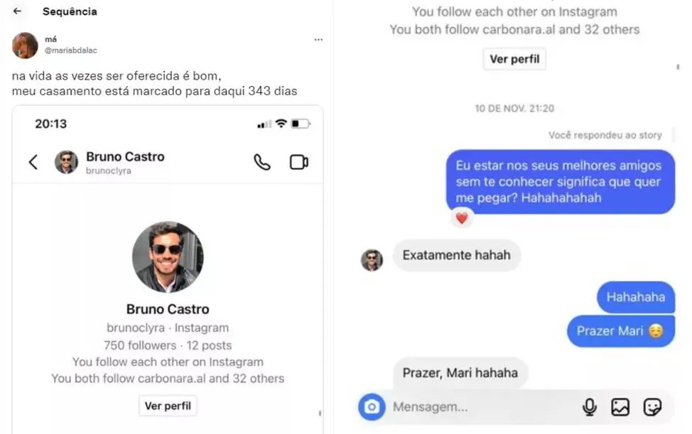 O casamento está marcado daqui há um ano