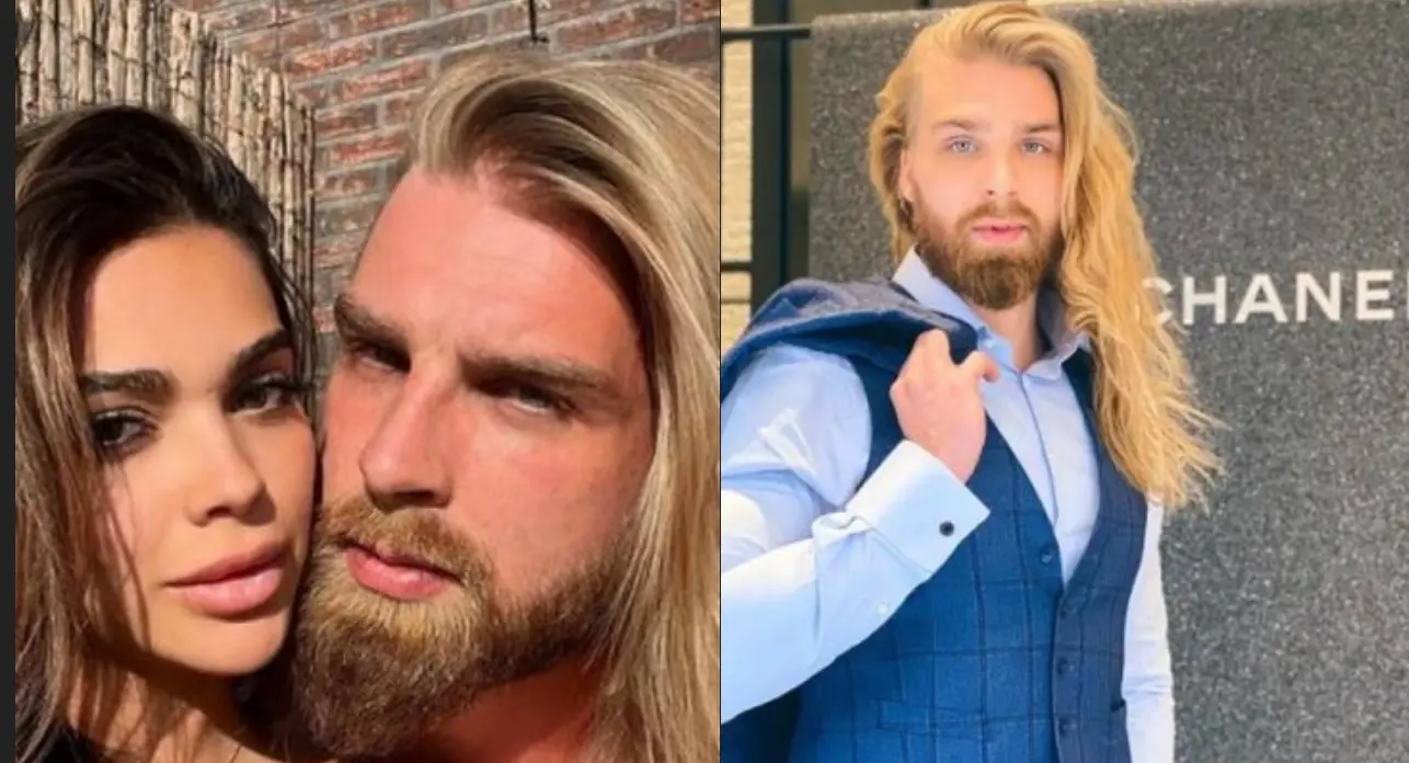 Modelo ao lado da namorada brasileira