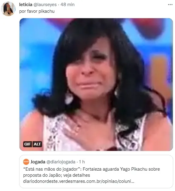 Torcida comenta possível saída de Pikachu.