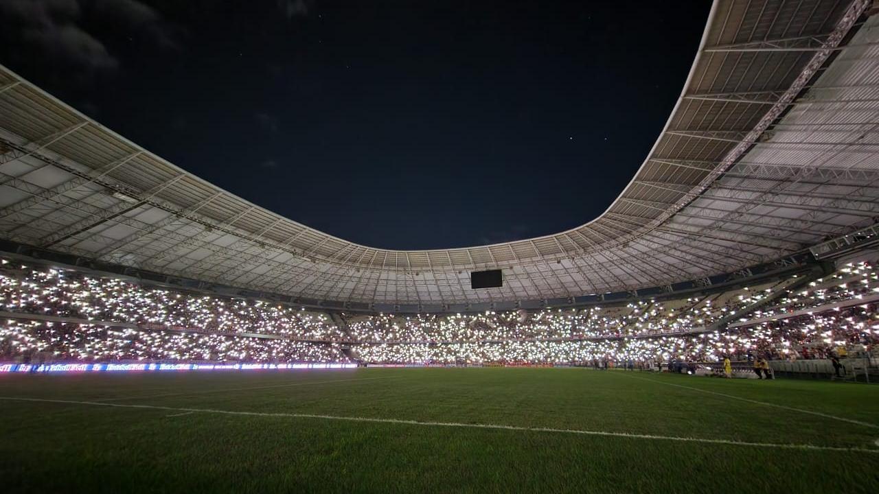 Após apagão, Fortaleza x Palmeiras é encerrado com empate e