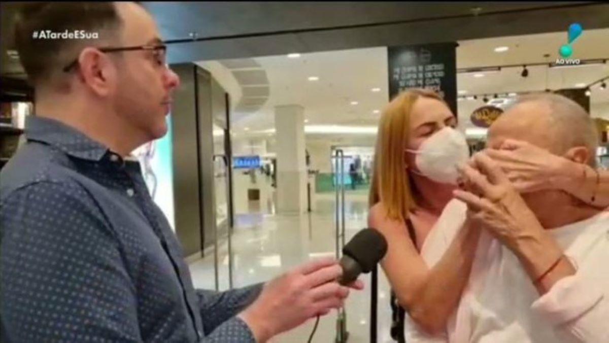 St&ecirc;nio Garcia &eacute; retirado &agrave; for&ccedil;a de entrevista pela esposa, pede socorro e  v&iacute;deo viraliza; Assista - Diario ao Vivo