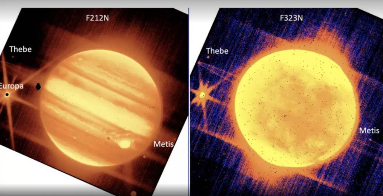 Fotos de Júpiter capturadas pelo telescópio da Nasa, James Webb