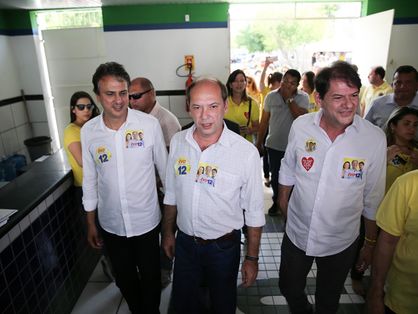 Camilo Santana, Ivo Gomes e Cid Gomes